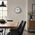 Reloj de pared Hermle 30,5x30,5x5 cm Acero inoxidable • Movimiento de cuarzo silencioso • Diseño moderno