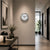 Reloj de pared Hermle 30x30x5 cm Acero inoxidable • Radio • Silencioso