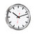 Reloj de pared Hermle 30x30x5 cm Acero inoxidable • Radio • Silencioso