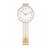 Reloj de pared Hermle 56x24x7 cm latón • Radio control • Péndulo de latón