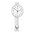 Reloj de pared Hermle con péndulo, esfera redonda en aspecto metálico