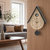 Reloj de pared AMS W7512 • Mecanismo de cuarzo con péndulo • Melodía de pájaro