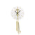 Standuhr-Zifferblatt mit goldfarbenem Uhrwerk und Pendelglocke