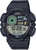 Reloj Casio para hombre con pantalla digital, caja negra, luz verde, 100 m.