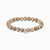 Pulsera Thomas Sabo con cuentas de jaspe margarita claro y ojal anular