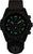 Pulsera de hombre con caja negra, correa negra y marcadores luminosos verdes