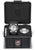 Reloj de hombre en estuche abierto con reloj sobre base negra y accesorios, inscription LUMINOX
