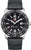 Reloj de buceo para hombre con esfera negra, bisel y correa de silicona negra