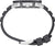 Pulsera de reloj de buceo con correa de silicona negra y cierre de acero inoxidable