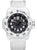 Reloj Luminox para hombre con caja blanca, esfera negra y ventana de fecha