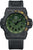 Reloj de hombre con caja negra, esfera verde y correa textil negra