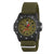 Reloj Luminox para hombre, bisel negro, esfera verde oliva, correa textil verde oliva