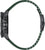 Pulsera para hombre: caja negra, bisel verde oscuro y correa de tela