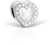 Bering YourHeart-1 Charms de Corazón en Acero Inoxidable con Pedrería