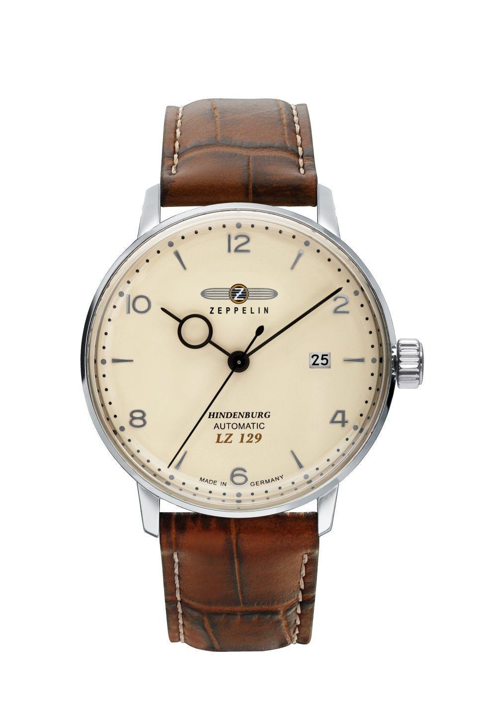 Zeppelin Hindenburg LZ129 8062-5 Herrenuhr Beige • Automatikwerk Miyota 8215 • K1 Mineralglas