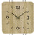 Reloj de pared AMS W9692 roble Sonoma • Mecanismo de cuarzo • Diseño de metal