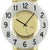 Nahaufnahme Funk-Wanduhr-Ziffernblatt mit römischen Ziffern, schwarzen Zeigern und AMS-Logo