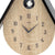 Reloj de pared AMS W7512 • Mecanismo de cuarzo con péndulo • Melodía de pájaro