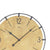 AMS-Wanduhr-Zifferblatt in Messingoptik mit AMS-Schrift und schwarzen Zeigern