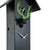 Rombach & Haas Classic SL35-H-2/grün/silber Reloj de Pared Verde • Movimiento Mecánico de 8 Días • Elementos de Madera Tallados a Mano