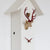 Rombach & Haas Classic SL35 H-1/14/3 Reloj de Pared Blanco/Oro/Rojo • Mecanismo Mecánico de 8 Días • Reloj de Cuco Original de la Selva Negra