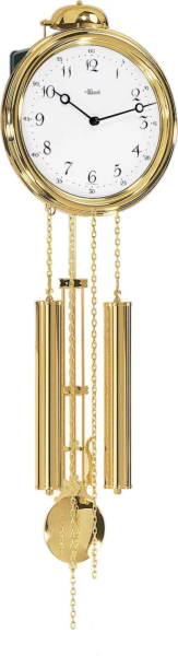 Reloj de péndulo de latón con campanadas en campana - Hermle Modelo: 60991-000261