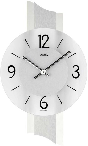 reloj de pared moderno 23 x 40 x 6 cm - AMS Modelo: 9394