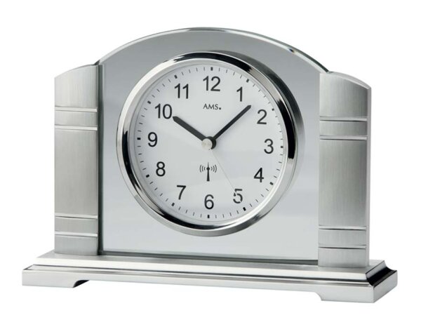 reloj de mesa radiocontrolado moderno diámetro: 10 cm - AMS Modelo: 5142