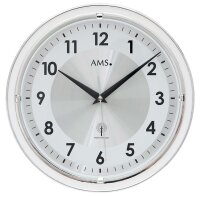 reloj de pared radiocontrolado blanco 30 cm - AMS Modelo:...