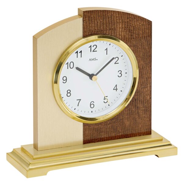 reloj de mesa radiocontrolado moderno caja de madera - AMS Modelo: 5145