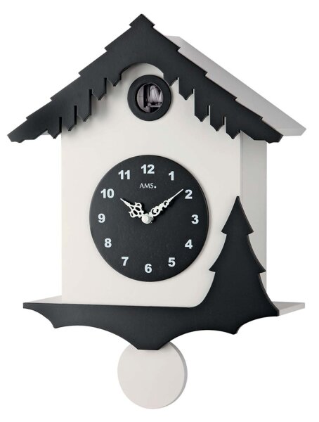 reloj de péndulo moderno cuco 30 x 34 x 10 cm - AMS Modelo: 7391