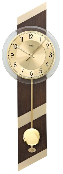 reloj de péndulo esfera de metal 23 x 69 x 8 cm - AMS Modelo: 7412
