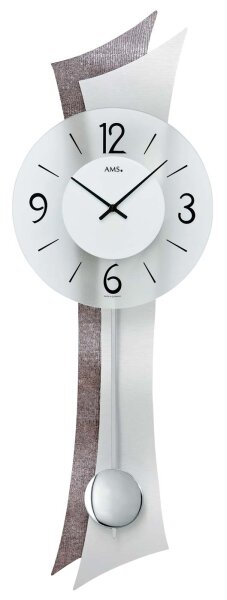 reloj de péndulo moderno esfera de vidrio - AMS Modelo: 7426