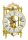 reloj de mesa dorado con campana - Hermle Modelo: 23004-000711