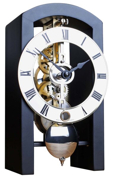 reloj de mesa negro mecanismo esqueleto - Hermle Modelo: 23015-740721