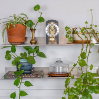 reloj de mesa negro mecanismo esqueleto - Hermle Modelo: 23015-740721