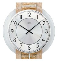 reloj de pared caja de madera esfera de aluminio - AMS Modelo: 7423