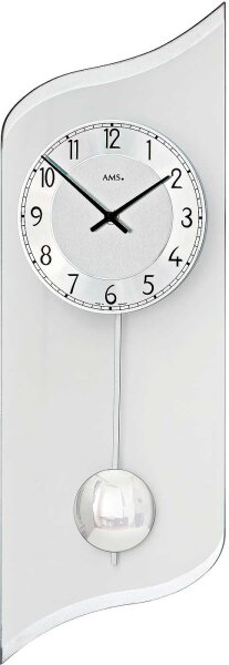 reloj de péndulo moderno esfera de aluminio - AMS Modelo: 7436