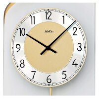 reloj de péndulo moderno esfera de aluminio - AMS Modelo: 7437