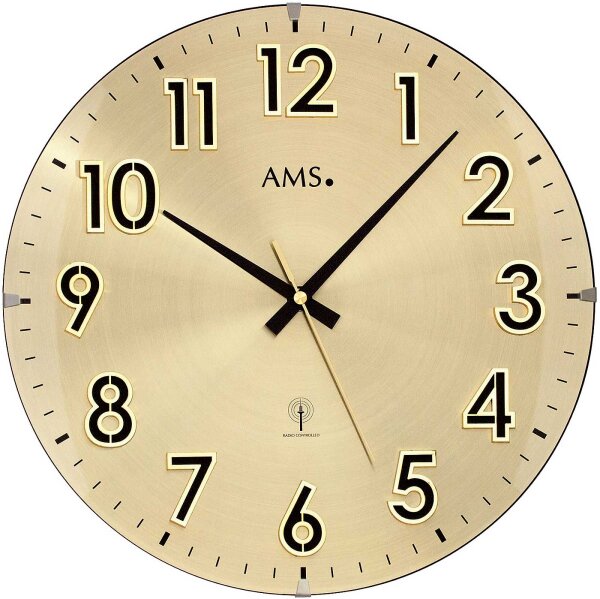 relojes de pared radiocontrolados modernos diámetro: 32 cm - AMS Modelo: 5974