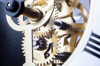 reloj de mesa rojo mecanismo esqueleto - Hermle Modelo: 23015-360721