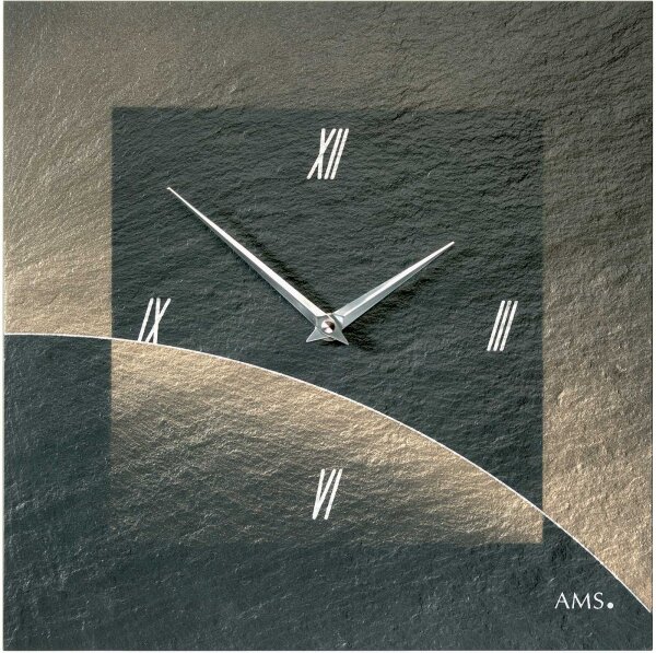 reloj de pared clásico 30 cm x 30 cm x 4 cm - AMS Modelo: 9519