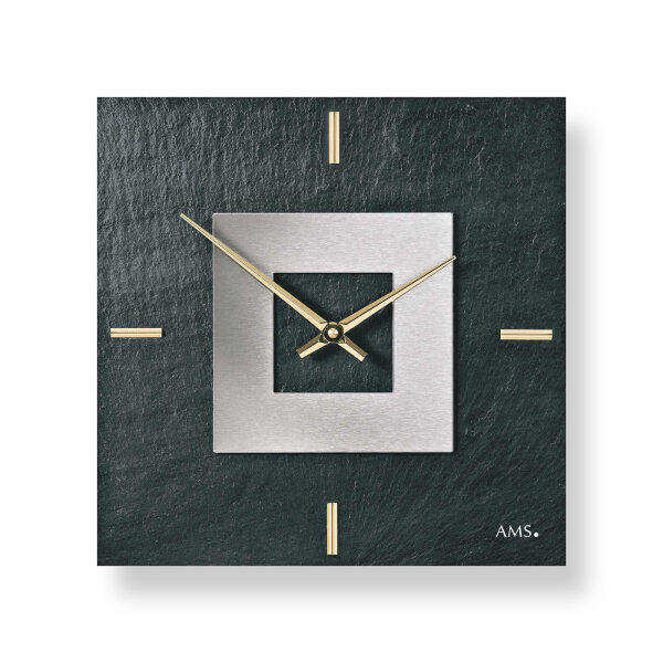 reloj de pared clásico 30 cm x 30 cm x 4 cm - AMS Modelo: 9525