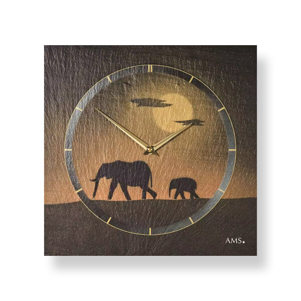reloj de pared clásico 30 cm x 30 cm x 4 cm - AMS Modelo: 9523