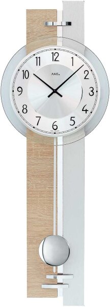 reloj de péndulo moderno esfera de aluminio - AMS Modelo: 7441