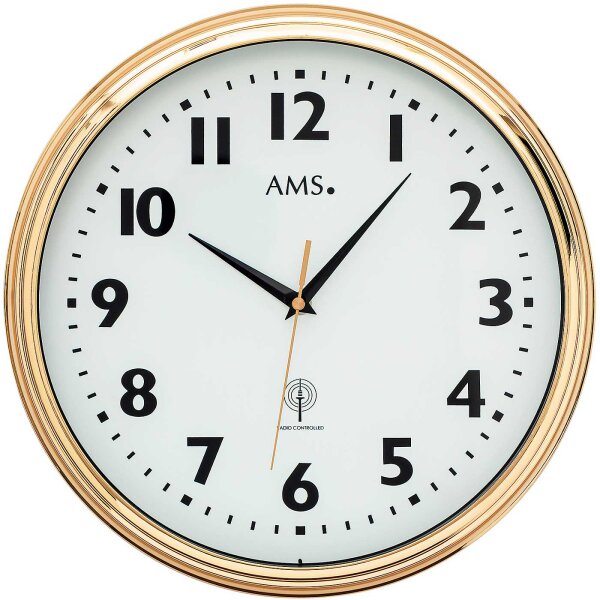 reloj de pared clásico radiocontrolado 32 cm - AMS Modelo: 5963