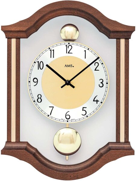 reloj de pared clásico péndulo doble - AMS Modelo: 7447/1