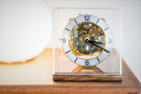 reloj de mesa nogal Westminster 4/4 - Hermle Modelo: 23052-030340