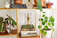 reloj de mesa aluminio mecanismo esqueleto - Hermle Modelo: 23022-X40721