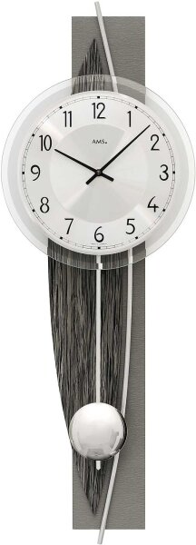 reloj de péndulo moderno revestimiento de aluminio - AMS Modelo: 7458